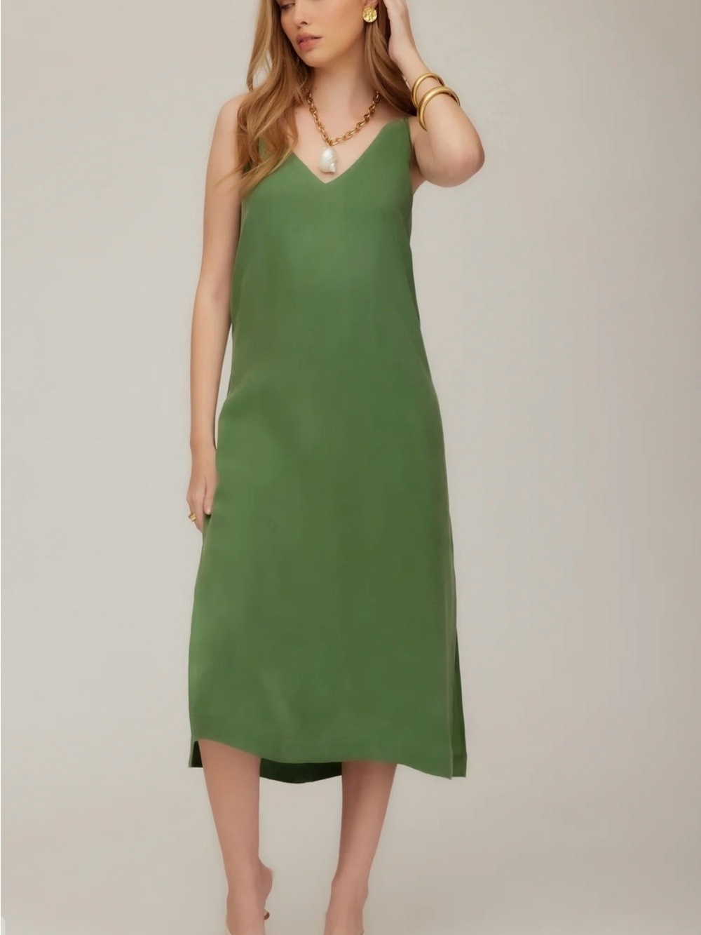 Fifteen Twenty Jordyn Side Slit Slip Dress NWT